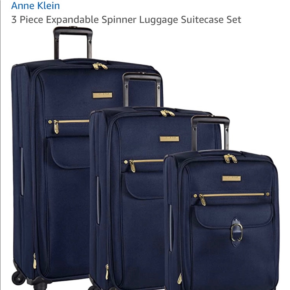 Anne Klein 3 Piece Expandable Spinner Luggage